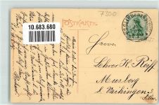 73728 W7300 Esslingen am Neckar 1909 - Ort lt. Stempel