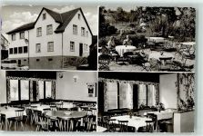 69251 W6901 Gaiberg , Baden - Gasthaus Drei Eichen Gastraum Spielautomat Gartenwirtschaft VW-Bulli T1