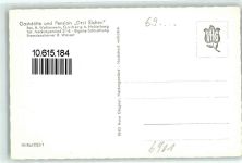 69251 W6901 Gaiberg , Baden - Gasthaus Drei Eichen Gastraum Spielautomat Gartenwirtschaft VW-Bulli T1
