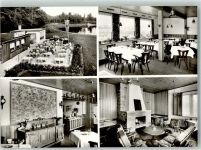 64569 W6085 Nauheim , Kr Groß-Gerau Foto AK Gasthaus Seeschänke zum Roseneck