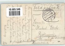 Insterburg Tschernjachowsk 1915 - Bahnhof Feldpost WK I
