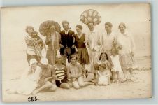 17375 O2111 Ahlbeck Privatfoto AK Gruppenfoto Strand
