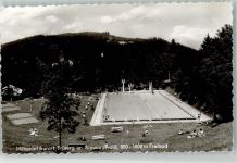78098 W7740 Triberg im Schwarzwald Foto AK Schwimmbad Waldsportbad