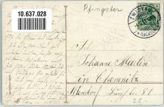 Birkenbaum Pfingsten AK Maikäfer 1911 Prägedruck