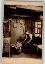 Der Bäuerin Lust und Freude Bauernstube Wiege Brauchtum Bäuerliches Leben 1900