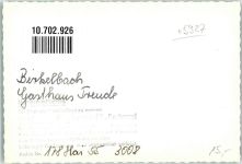 57339 W5927 Birkelbach , Kr Wittgenstein FOTO KEINE AK Gasthaus Freude Ort handschriftlich
