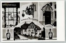 91344 W8551 Streitberg , Oberfr - Gasthaus Streitberger Pilgerstüblein Ritterfenster Zunftschild