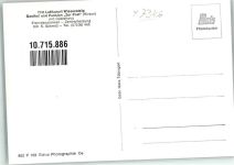 73349 W7346 Wiesensteig Foto AK Pension zur Post Auto VW Käfer Winter
