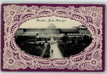 Brüssel Bruxelles 1910 Prägedruck Botanischer Garten