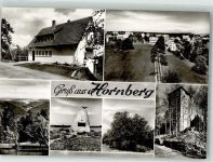 72213 W7272 Hornberg b Nagold - Gasthaus Albbick Kriegerdenkmal Waldschulheim Burgtrum