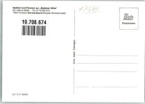76596 W7564 Bermersbach , Murgtal - Gasthaus Pension zur Badener Höhe
