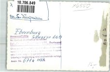 55583 W6552 Bad Münster-Ebernburg am Stein FOTO KEINE AK Gasthaus Schwarze Katz Ort handschriftlich