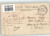Saigon 1907 Gebrauchsspuren Tracht Briefmarke Bildseite Ort handschriftlich