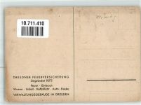 O8000 Dresden Dresdner Feuer-Versicherung sign. Georg Jahn Verwaltungsgebäude Versicherung Gebrauchsspuren