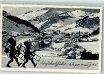 79674 W7868 Todtnau - Neujahr Winter Schornsteinfeger