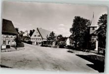 72250 W7290 Dietersweiler - Dorfplatz Kirche Gasthaus