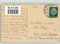 75385 W7264 Bad Teinach 1935 Gebrauchsspuren Pension Eßlingen Foto AK