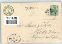W2800 Bremen Bacchusfass im Rathskeller Litho Wein 1904 Gebrauchsspuren