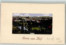 95028 W8670 Hof , Saale 1917 Passepartout Hof in Bayern