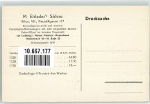 Wien 7. Bezirk, Neubau M. Ehleders Söhne Bronzefiguren Werbung