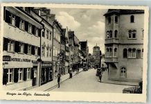 88239 W7988 Wangen im Allgäu Foto AK Gasthaus Weinstube zum Vatikan Auto Herrenstrasse