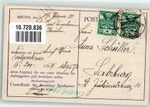 Brno Brünn Centralbank der Deutschen Sparkassen Ankündigung zur Überweisung Sparkasse 1924