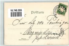 W8137 Assenhausen , Starnberger See Zieher, Ottmar Nr. 1356 + Bismarckturm Adelskorrespondenz Diemer, Z. 1899 Lithographie / Künstlerkarte