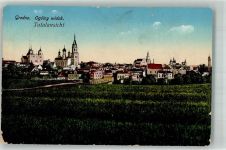 Hrodna Garten a. d. Memel 1916 Gebrauchsspuren Feldpost WK I Magazin-Fuhrpark Nr. 116