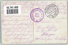 Hrodna Garten a. d. Memel 1916 Gebrauchsspuren Feldpost WK I Magazin-Fuhrpark Nr. 116