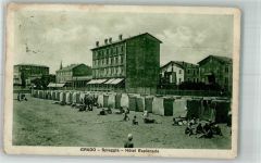 34073 Grado Foto AK Schwimmbad Strand Hotel Esplanade