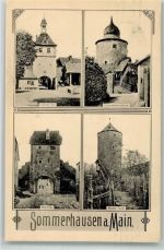 97286 W8701 Sommerhausen , Main - Oberes Tor Maintor Glaserturm