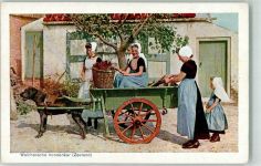 Walcheren Walchersche hondenkar Zeeland Tracht D.B.M. 16 Hundekarren Gebrauchsspuren