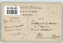 Vigo 1908 Foto AK Uniform Reiter Ort handschriftlich Marke bildseitig