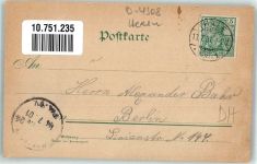 06502 O4308 Thale 1901 Gebrauchsspuren Lithographie Kronentempel Hotel Hexentanzplatz Hirschgrund