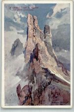 Dolomiten Le celebri Torri di Vajolet Berge Compton, E. H. Künstlerkarte