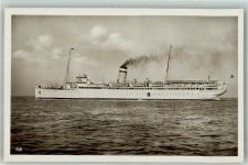 Dampfer Kaiser Bordstempel Hapag Seebäderdienst Seebäderschiff 1933 Foto AK