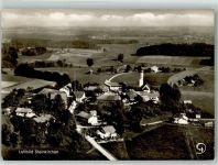 83565 W8019 Steinkirchen Foto AK Fliegeraufnahme Steinkirchen Pfarrkirche St. Martin