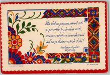 Kosice Kaschau Lithographie sig Kostelnicek Slovenske Ornamenty Ort lt. Verlag