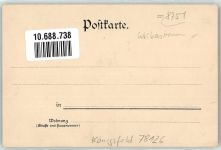 78126 W7744 Königsfeld im Schwarzwald - Burg Ruine Weiberzahn Ort handschriftlich