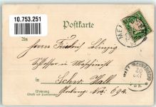 5151 Gastein 1898 Lithographie / Künstlerkarte