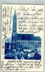 84028 W8300 Landshut , Isar Foto AK Adelskorrespondenz Martins- Kirche