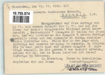 W6200 Wiesbaden Geschäftskorrespondenz Lehr- und Kunst-Film-Gesellschaft AK - Geschichte 1929 Gebrauchsspuren