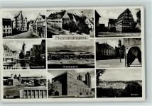 87700 W8940 Memmingen - Rathaus Ob. Bachgasse Frauenkirche Stadion Fuggerbau St. Josephskirche Sieben Dächer Haus Marktplatz