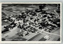 82399 W8121 Raisting , Oberbay Foto AK Fliegeraufnahme