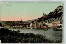 54439 W5510 Saarburg , Saar 1914 Gebrauchsspuren Burg Kirche