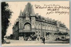 Liege Lüttich / Luik 1916 Gebrauchsspuren Feldpost WK I Landsturm-Inf-Bat. 4.Komp. Krankenhaus