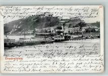 W5400 Ehrenbreitstein 1906 AK Rheinschiff