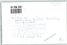 45468 W4330 Mülheim an der Ruhr FOTO KEINE AK Gasthaus Müller-Menden Ort handschriftlich