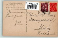 W8103 Oberammergau Offizielle Postkarte der Passionsspiele No. 58 Vertreibung der Händler Foto Traut Volksschauspiel 1922