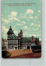 Exposition 1910 - Pavillon de la Ville de Liege AK Ausstellung